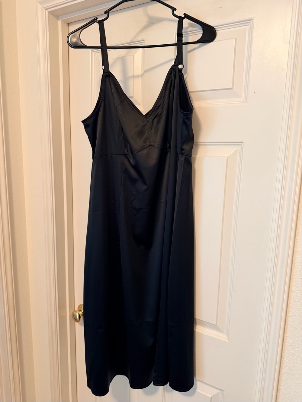 Torrid Black Satin Slip Dress